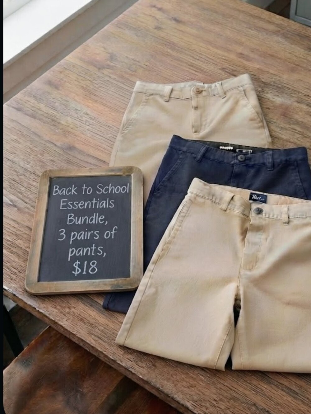🌟BTS  Bundle $18🌟2 Pairs Old Navy 1 Pair Children's Place Boys Pants 12 Slim